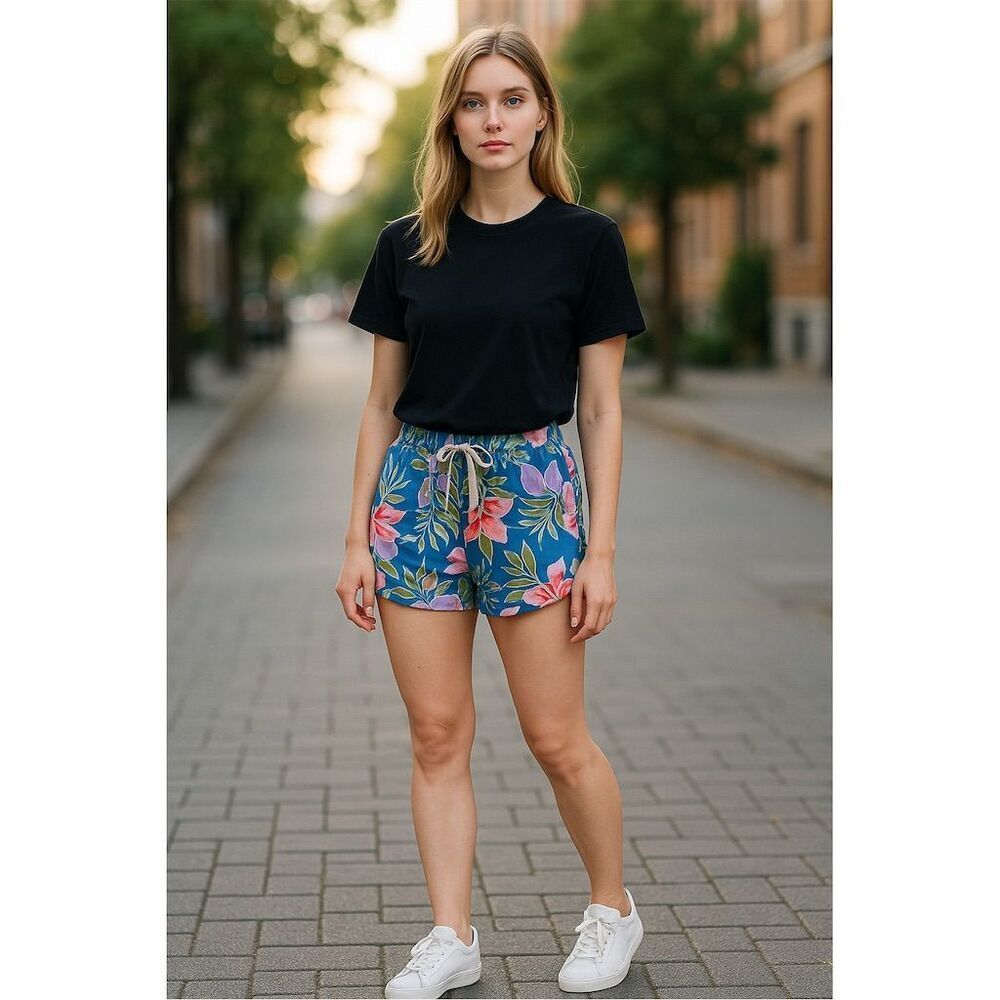 Billabong Women's Floral Print Shorts Size S Multicolor Summer Casual - Picture 3 of 7